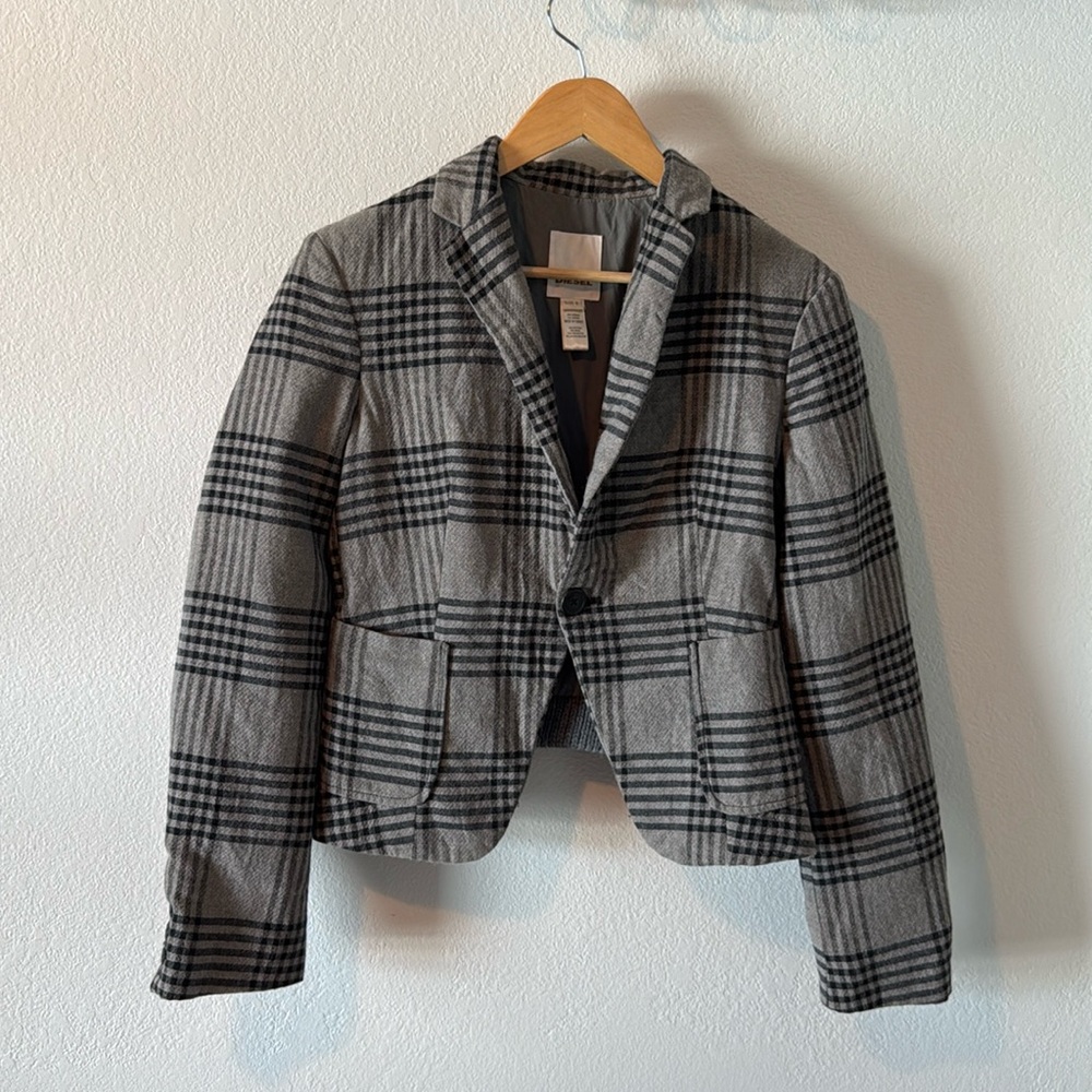 DEISEL Plaid Blazer | S